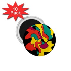 Colorful Spot 1 75  Magnets (10 Pack)  by Valentinaart