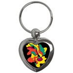 Colorful spot Key Chains (Heart)  Front