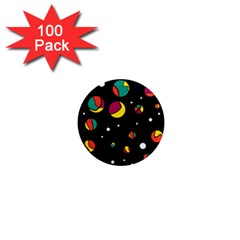 Colorful Dots 1  Mini Magnets (100 Pack)  by Valentinaart