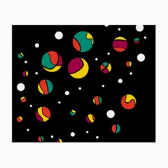 Colorful Dots Small Glasses Cloth by Valentinaart