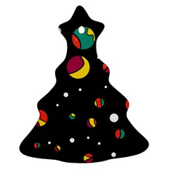 Colorful Dots Christmas Tree Ornament (2 Sides) by Valentinaart