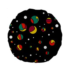 Colorful Dots Standard 15  Premium Flano Round Cushions by Valentinaart