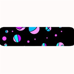 Blue And Purple Dots Large Bar Mats by Valentinaart