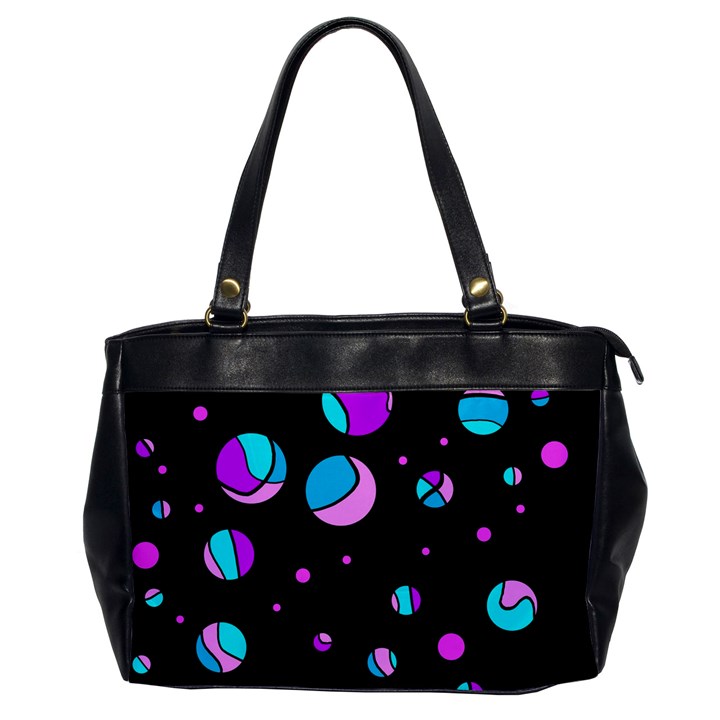 Blue and purple dots Office Handbags