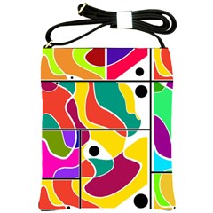 Colorful Windows  Shoulder Sling Bags by Valentinaart