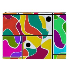 Colorful Windows  Cosmetic Bag (xxl)  by Valentinaart