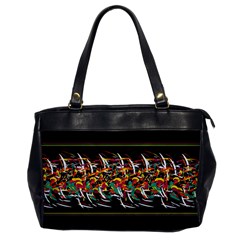 Colorful Barbwire  Office Handbags by Valentinaart