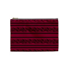 Red barbwire pattern Cosmetic Bag (Medium) 