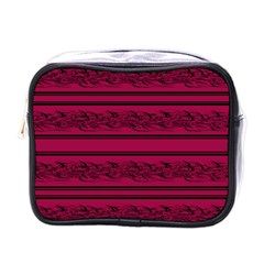 Red barbwire pattern Mini Toiletries Bags