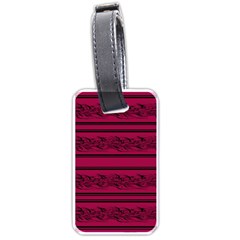 Red barbwire pattern Luggage Tags (One Side) 