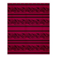 Red barbwire pattern Shower Curtain 60  x 72  (Medium) 