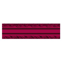 Red barbwire pattern Satin Scarf (Oblong)