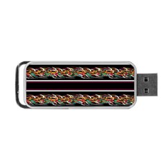 Colorful Barbwire Portable Usb Flash (one Side) by Valentinaart