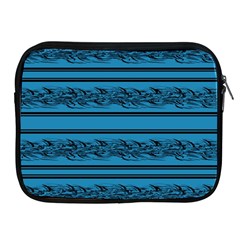 Blue Barbwire Apple Ipad 2/3/4 Zipper Cases by Valentinaart