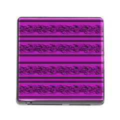 Magenta Barbwire Memory Card Reader (square) by Valentinaart