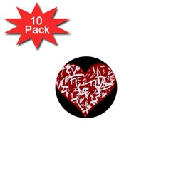 Valentine s Day Design 1  Mini Buttons (10 Pack)  by Valentinaart