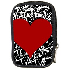 Red Valentine Compact Camera Cases by Valentinaart