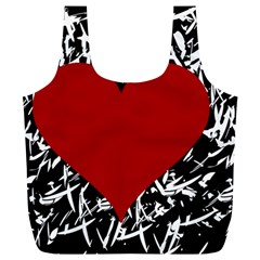 Red Valentine Full Print Recycle Bags (l)  by Valentinaart