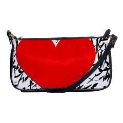 Red Valentine 2 Shoulder Clutch Bags by Valentinaart