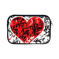 Red Hart - Graffiti Style Apple Ipad Mini Zipper Cases by Valentinaart