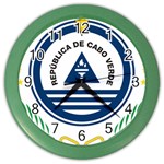 National Emblem of Cape Verde Color Wall Clocks Front