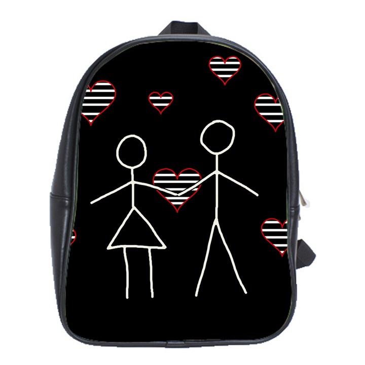 Couple in love School Bags (XL) 