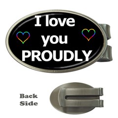 Proudly Love Money Clips (oval)  by Valentinaart