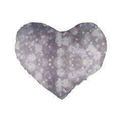 Light Circles, Rouge Aquarel Painting Standard 16  Premium Flano Heart Shape Cushions