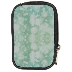 Light Circles, Mint Green Color Compact Camera Cases