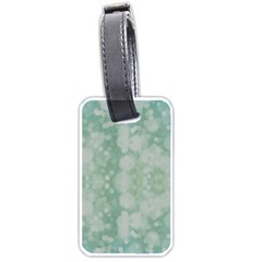 Light Circles, Mint Green Color Luggage Tags (one Side) 
