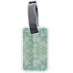 Light Circles, Mint green color Luggage Tags (One Side)  Front