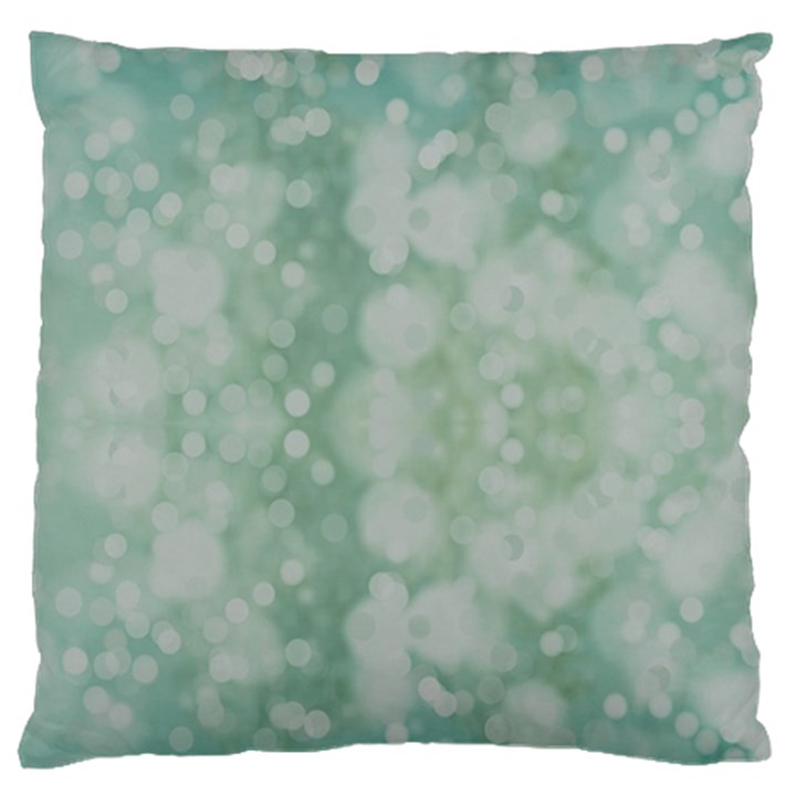 Light Circles, Mint green color Large Cushion Case (One Side)