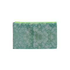 Light Circles, Mint Green Color Cosmetic Bag (xs)