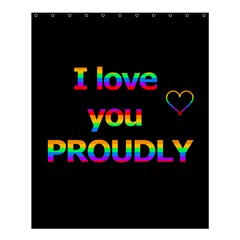 I Love You Proudly Shower Curtain 60  X 72  (medium)  by Valentinaart