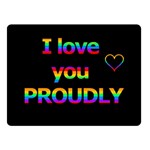 I love you proudly Double Sided Fleece Blanket (Small)  45 x34  Blanket Front