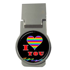 I Love You Money Clips (round)  by Valentinaart