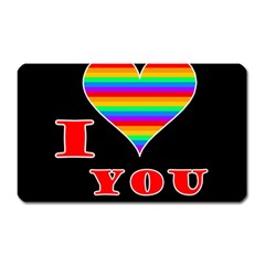 I Love You Magnet (rectangular) by Valentinaart