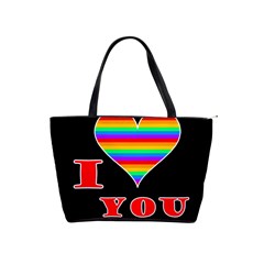 I Love You Shoulder Handbags by Valentinaart