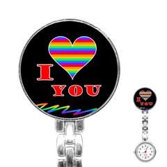 I Love You Stainless Steel Nurses Watch