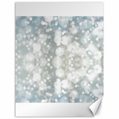 Light Circles, Blue Gray White Colors Canvas 18  X 24   by picsaspassion