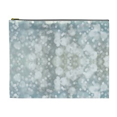 Light Circles, Blue Gray White Colors Cosmetic Bag (xl) by picsaspassion