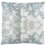 Light Circles, blue gray white colors Standard Flano Cushion Case (Two Sides) Back