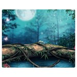 Mysterious fantasy nature  Double Sided Flano Blanket (Medium)  60 x50  Blanket Back
