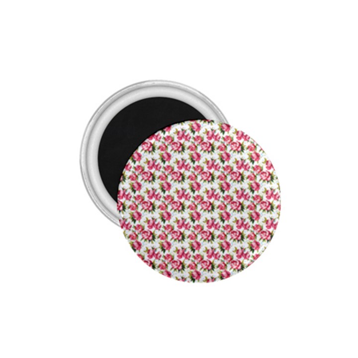 Gorgeous Pink Flower Pattern 1.75  Magnets