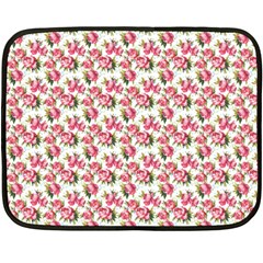 Gorgeous Pink Flower Pattern Double Sided Fleece Blanket (Mini) 