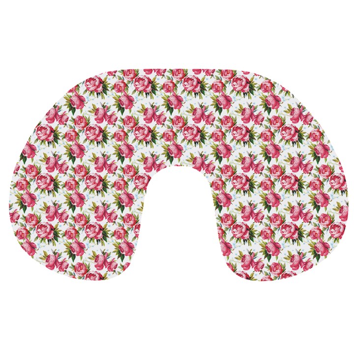 Gorgeous Pink Flower Pattern Travel Neck Pillows