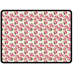 Gorgeous Pink Flower Pattern Double Sided Fleece Blanket (Large) 