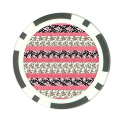 Cute Flower Pattern Poker Chip Card Guards by Brittlevirginclothing