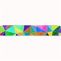 Triangles, colorful watercolor art  painting Small Bar Mats