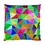 Triangles, colorful watercolor art  painting Standard Cushion Case (One Side) Front